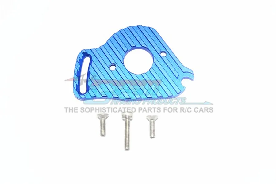 GPM Blue Aluminium Motor Mount w/ Heat Sink Fins image 1