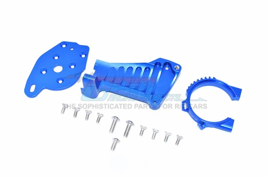 GPM Blue Aluminium Motor Mount w/ Heat Sink Fins 3Pcs image 63254