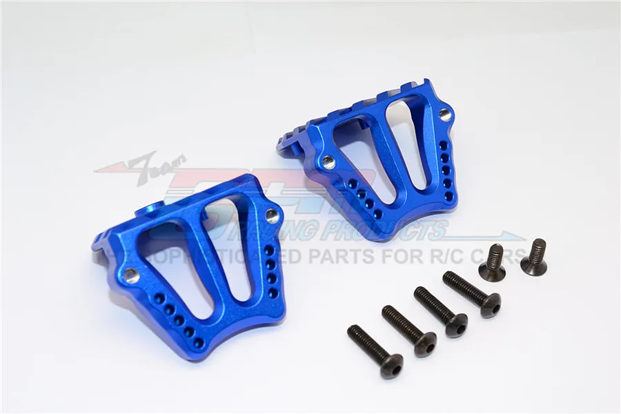 GPM Blue Aluminium Motor Mount w/ Heat Sink Fins 2Pcs image 63258