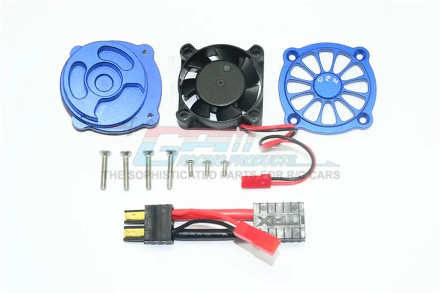 GPM Blue Aluminium Motor Heat Sink w/ Cooling Fan image 63265