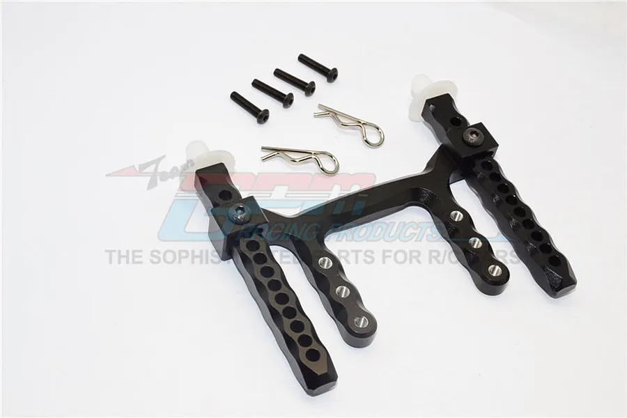 GPM Black Aluminium Rear Body Post Mount w/ Delrin Posts image 1