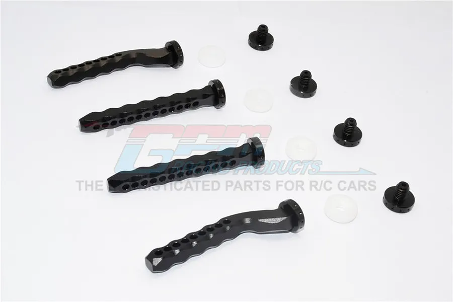 GPM Black Aluminium Front &amp;amp; Rear Magnetic Body Posts 4Pcs image 63305