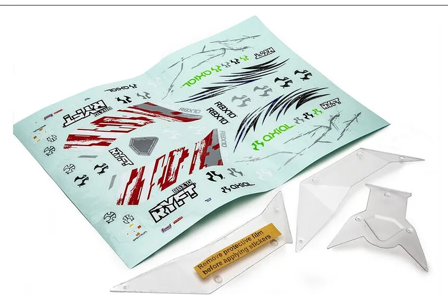 Axial 1/10 RBX10 Unpainted Panel Set w/ Dercal Sheet image 63348