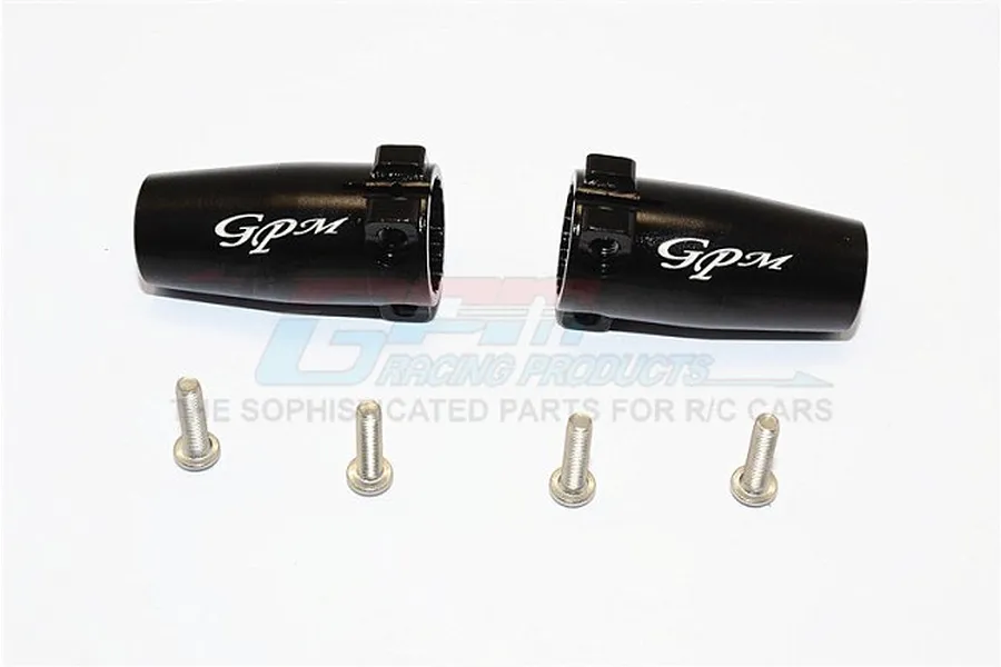 GPM Black Aluminium Rear Hubs 2Pcs image 1