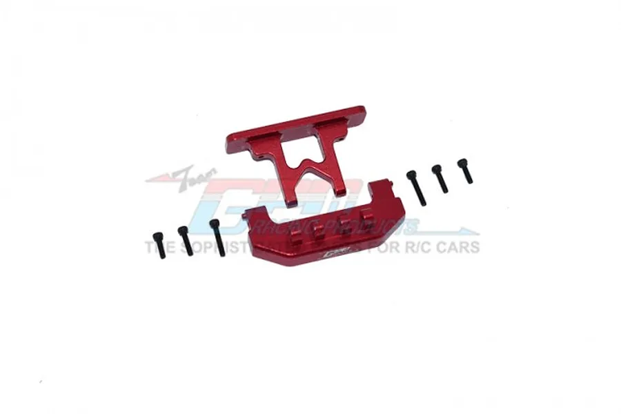 GPM Red Aluminium Rear Bumper &amp;amp; Body Post Mounts 2Pcs image 63366