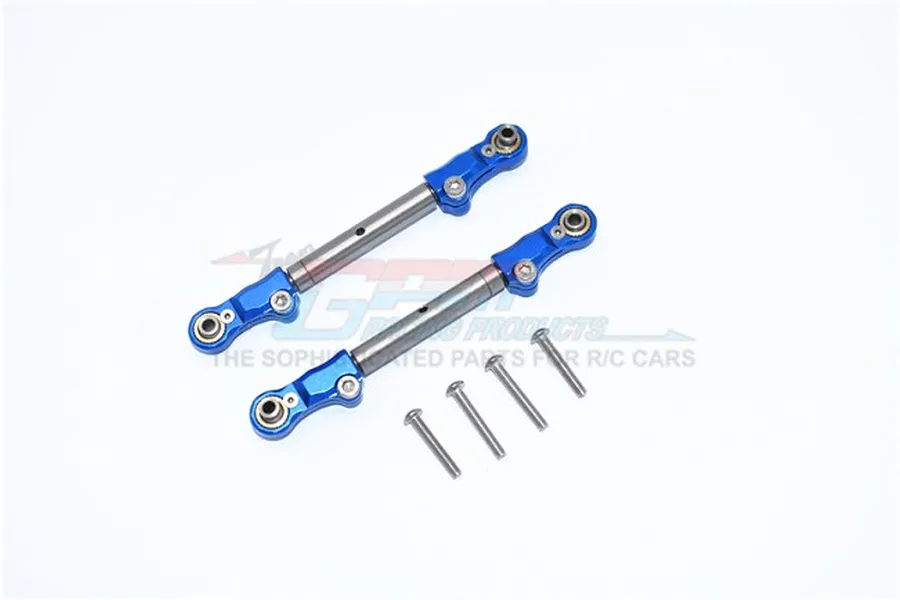 GPM Blue Aluminium Adjustable Steering Linkages 2Pcs image 63381