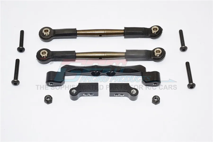 GPM Black Aluminium Front Mount Holder w/ Spring Steel Turnbuckles 5Pcs image 63392