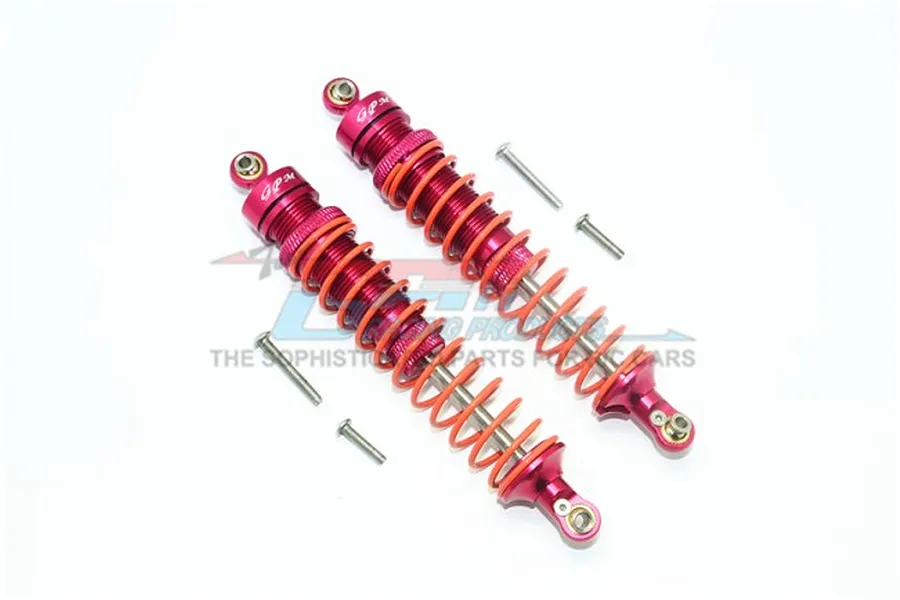 GPM Red Aluminium 115mm Adjustable Rear Heavy-Duty Shocks 2Pcs image 63419
