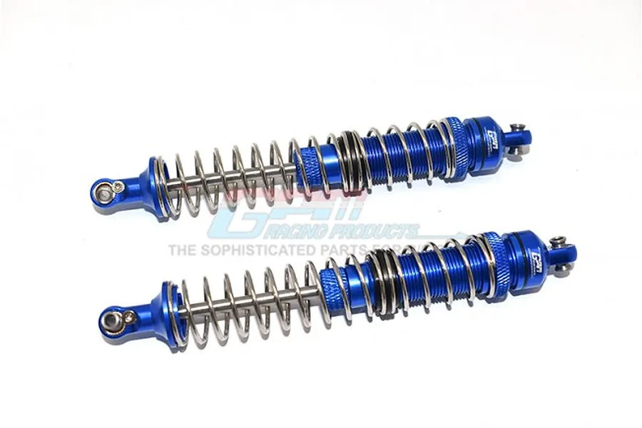 GPM Blue Aluminium 130mm Front Adjustable Double Spring Shocks 2Pcs image 63422