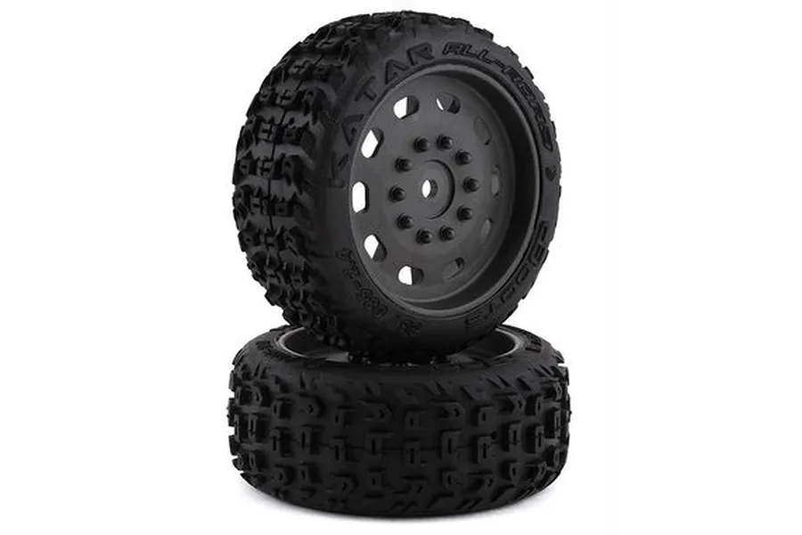 ARRMA 2.4&amp;quot; Katar 35/085 Pre-Mounted Tyres - Glued Wheels 2Pcs image 63440
