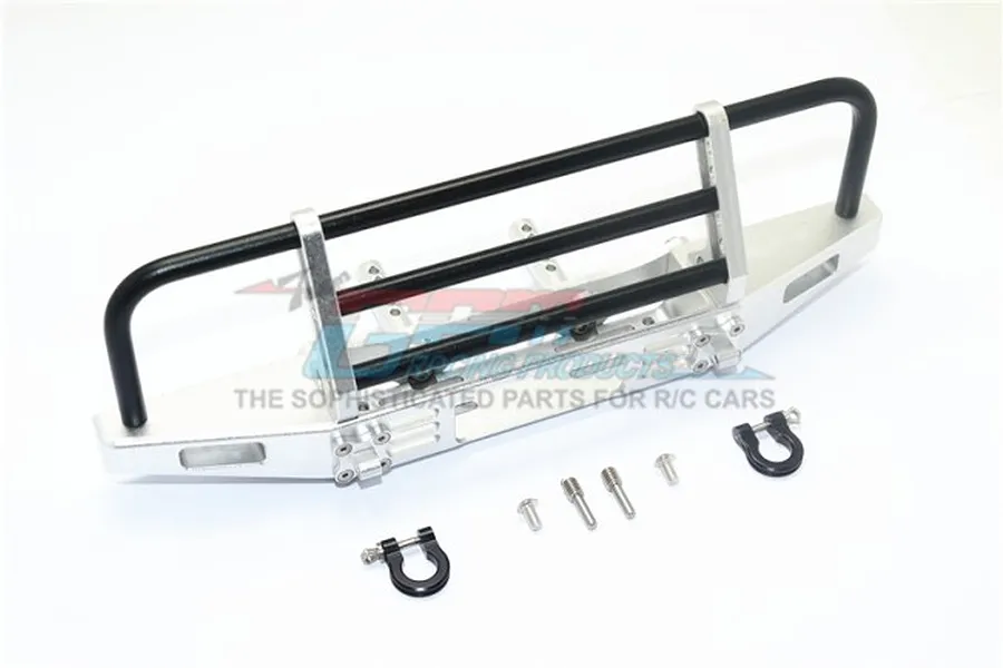 GPM Silver Aluminium Front Brush Guard Bumper w/ D-Rings image 63594