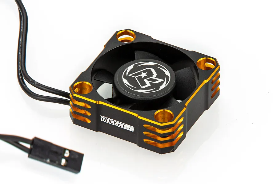 Surpass Gold &amp;amp; Black Aluminium Case High Speed Cooling Fan 30x30x10mm image 63603