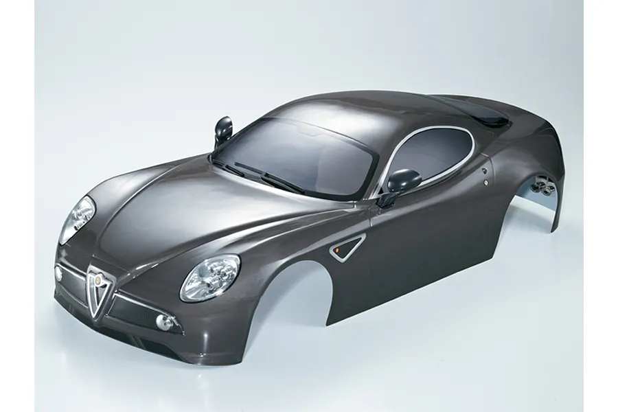 Killerbody 1/7 Alfa Romeo 8C Silver Grey Painted Body Shell image 63743