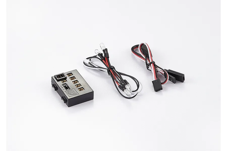 Killerbody LED light system with a black control box, four LED bulbs on wires, and connection cables on a white background.