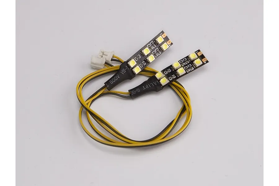 Killerbody accent light set featuring two small circuit boards with SMD LEDs connected by yellow and black wires.