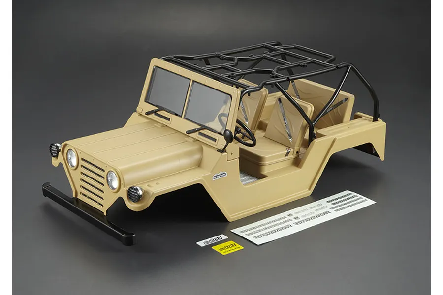 Killerbody 1/10 Crawler Warrior Matte Military Desert Painted Body Shell w/ Light Bucket Assembly image 63905