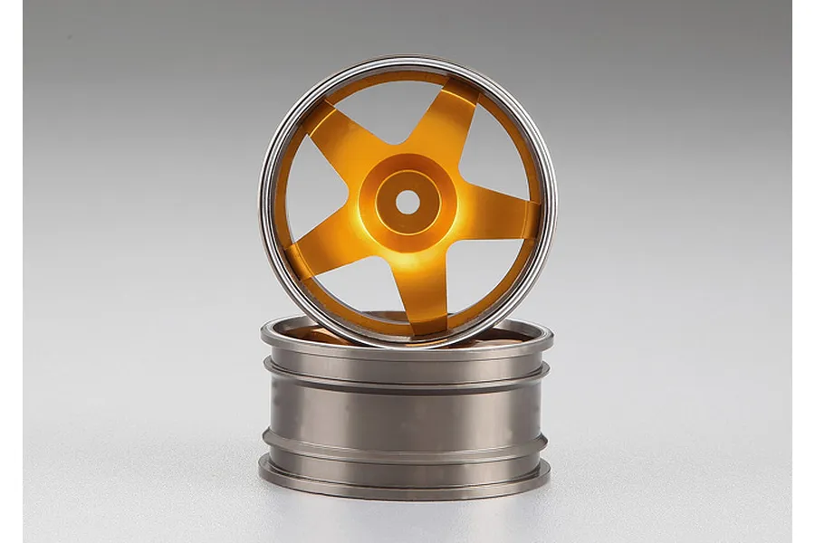 Killerbody 1.9&amp;quot; Gold Aluminium Alfa Romeo 75 Turbo Evoluzione T-Drift Rims 2Pcs image 64035