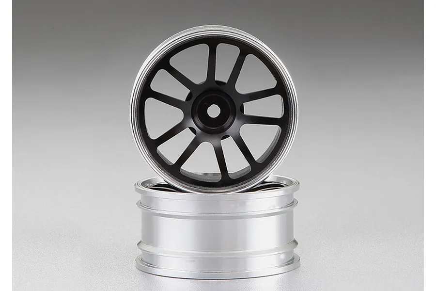 Killerbody 1.9&amp;quot; Black Aluminium Dual Spoke Rims 2Pcs image 64039