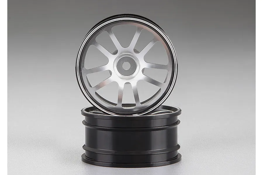 Killerbody 1.9&amp;quot; Silver Aluminium T-Drift Rims 2Pcs image 64041