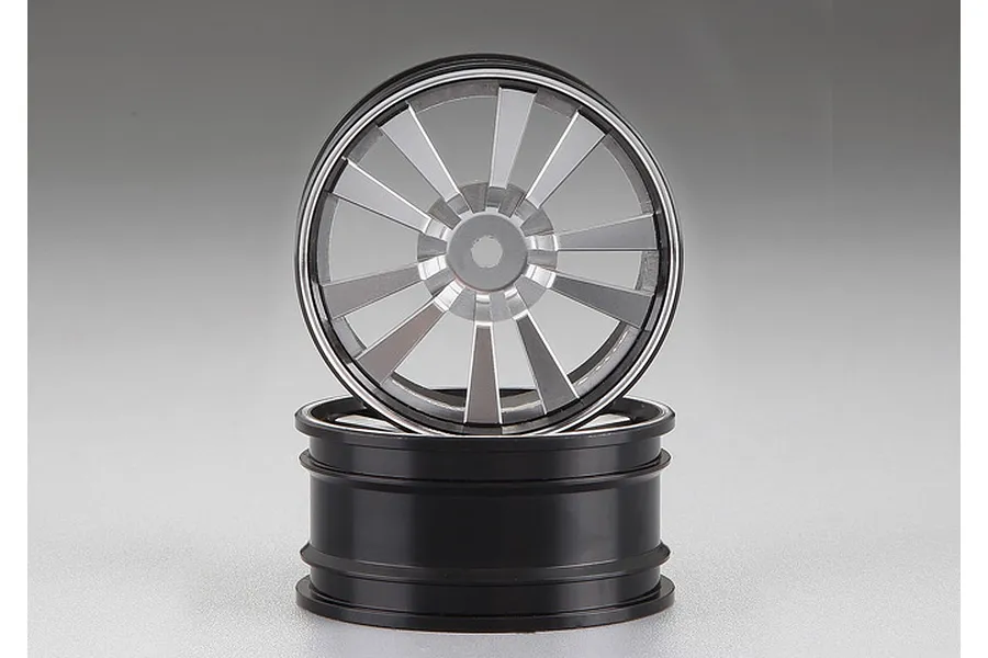 Killerbody 1.9&amp;quot; Silver Aluminium T-Drift Rims 2Pcs image 64044