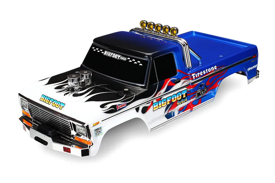 Traxxas Bigfoot Flame Painted Body Shell image 64158