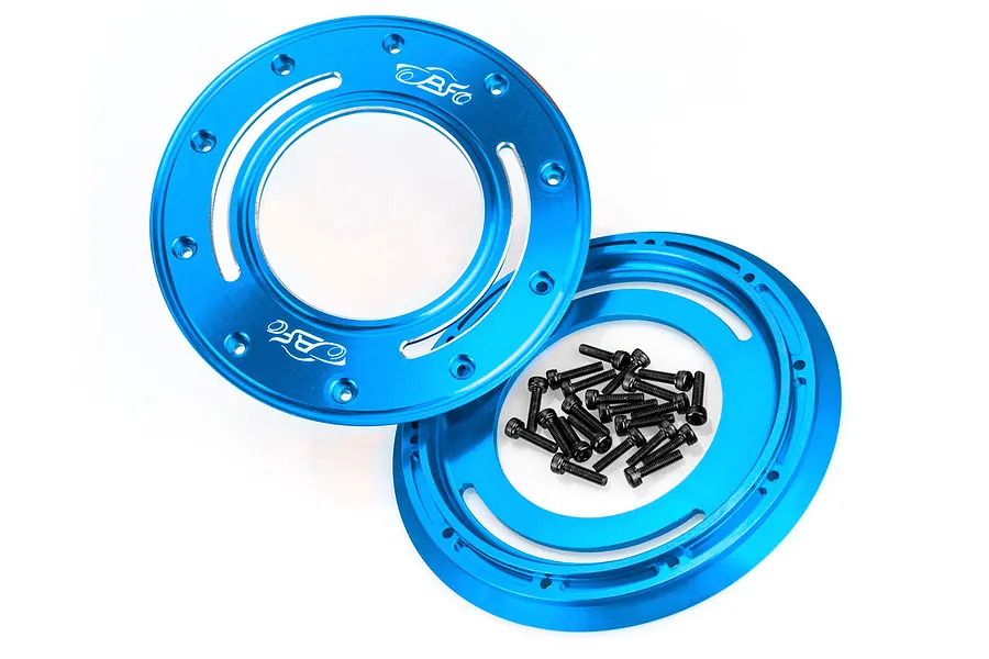 Rovan Blue Aluminium HD 4.7&amp;quot; Outer Beadlocks 2Pcs w/ Hardware image 64168