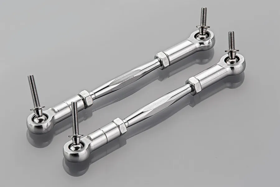 Rovan Silver Aluminium Baja Steering Linkage 2Pcs image 64180