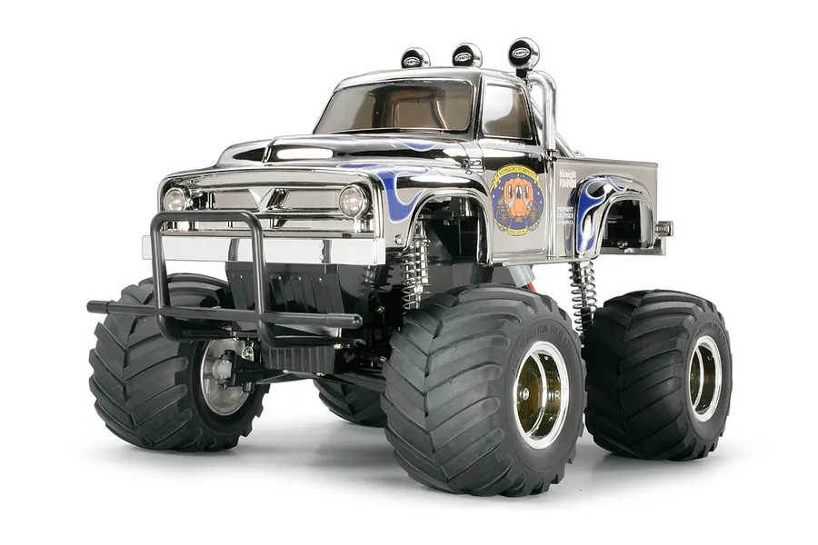 Tamiya CW-01 Midnight Pumpkin RC Monster Truck Electric 2WD 1/12 Scale Kit (No ESC) - Metallic Chrome image 64405