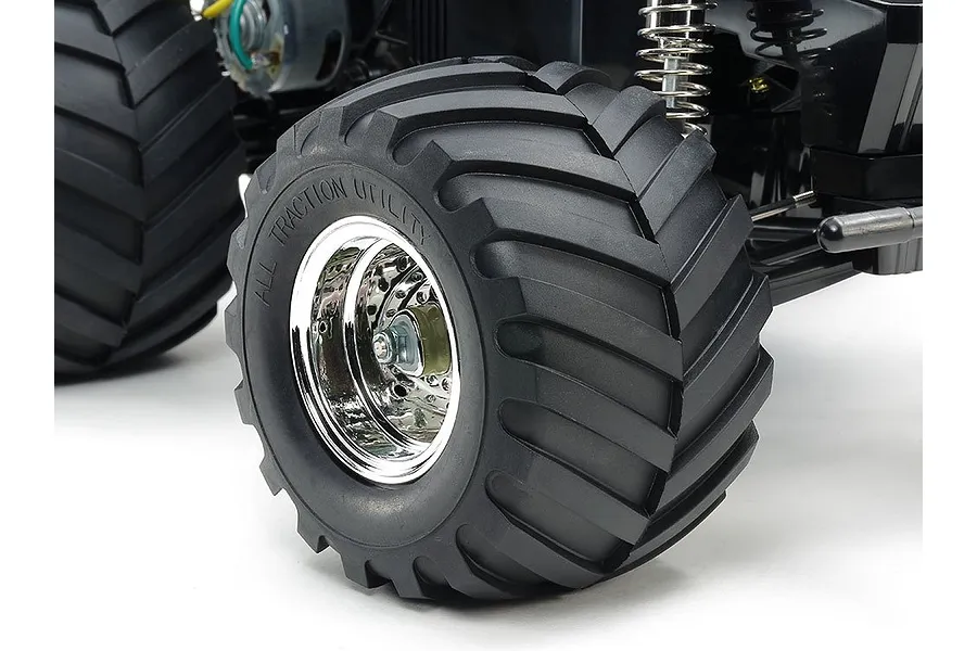 Tamiya CW-01 Midnight Pumpkin RC Monster Truck Electric 2WD 1/12 Scale Kit (No ESC) - Metallic Chrome image 64409