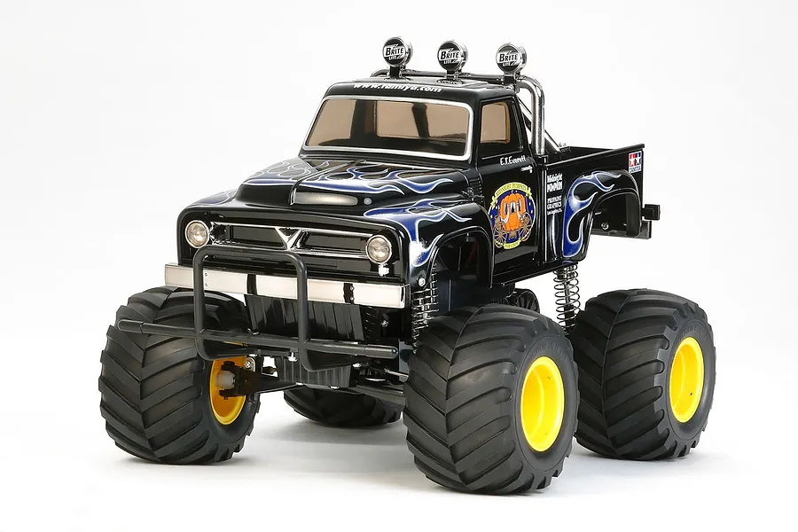 Tamiya CW-01 Midnight Pumpkin RC Truck Electric 2WD 1/12 Scale Kit (No ESC) - Black Edition image 64410