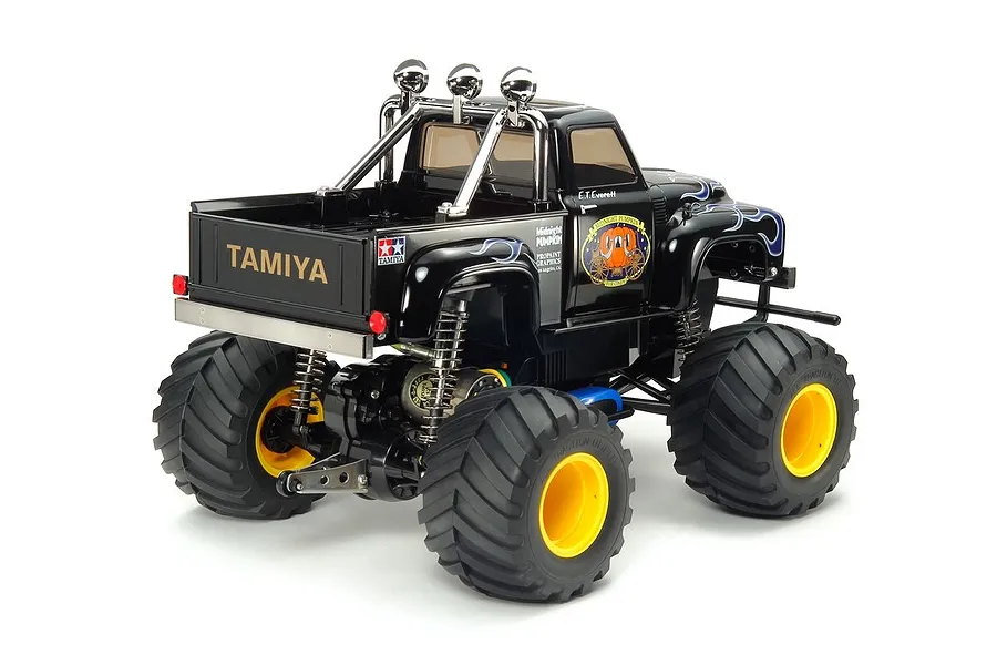 Tamiya CW-01 Midnight Pumpkin RC Truck Electric 2WD 1/12 Scale Kit (No ESC) - Black Edition image 64411