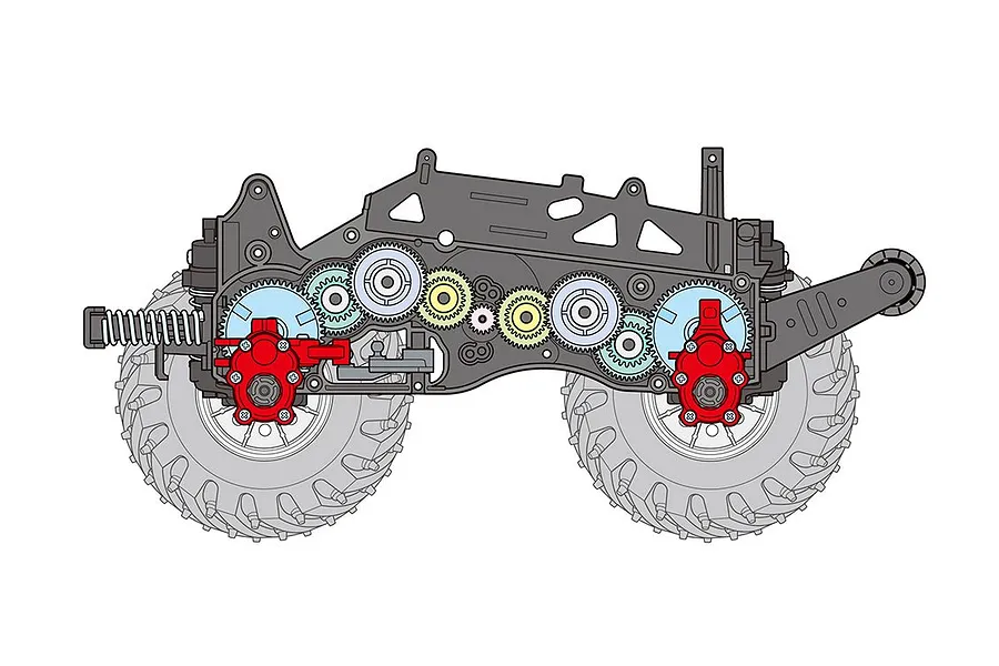 Tamiya GF-01TR Monster Beetle Trail RC Crawler Electric 4WD 1/14 Scale Kit (No ESC) image 64479