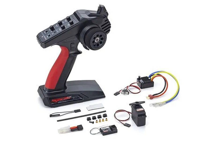 Kyosho Electronics set with 2.4Ghz 3ch Transmitter, Receiver, ESC and Servo image 64495