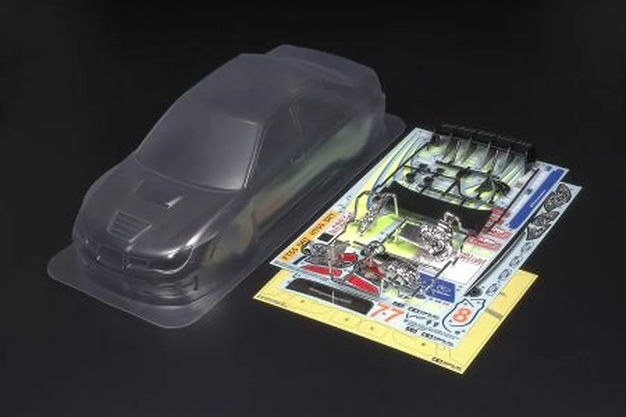 Tamiya 1/10 Subaru Impreza WRC Monte Carlo Unpainted Body Shell w/ Decals &amp;amp; Hardware image 64501