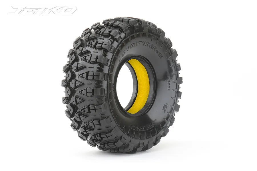 Jetko 1/10 Cr1.9 Adventurer Tyres w/ Super Soft Inserts 2Pcs image 64624