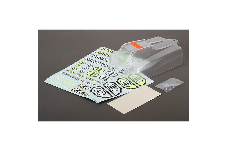 TLR 1/8 8IGHT-E 4.0 Clear Unpainted Body Shell image 65171