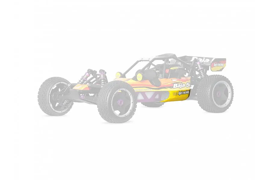 HPI Baja 5B Left &amp;amp; Right Baja 5B Unpainted Side Body Shell Set image 6522