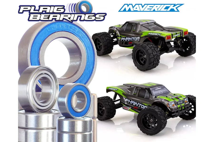 Plaig RC 1/10 Maverick Phantom XT V2 Premium Bearing Kit image 1
