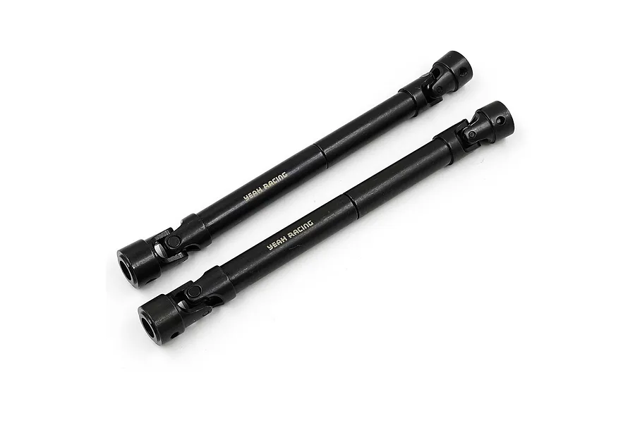 Yeah Racing HD Steel Front &amp;amp; Rear Centre Driveshafts 2Pcs - Black image 65322