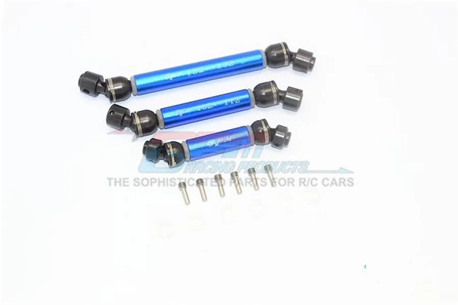 GPM Blue Steel &amp;amp; Aluminium Front, Centre &amp;amp; Rear Universal CVD Drive Shafts 3Pcs image 1