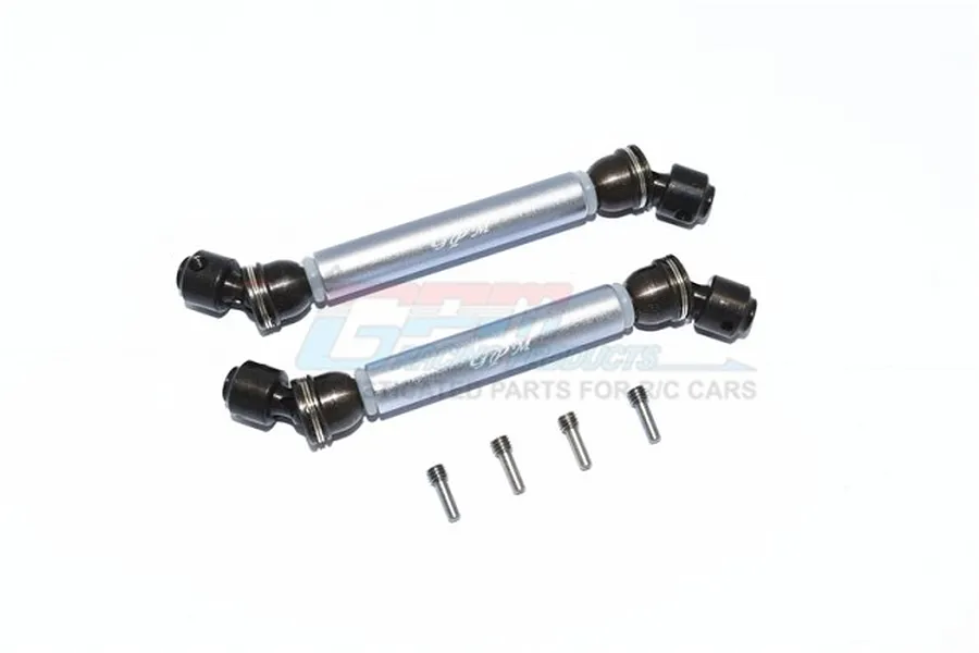 GPM Grey Silver Steel &amp;amp; Aluminium Front &amp;amp; Rear Universal CVD Drive Shafts 2Pcs image 65333