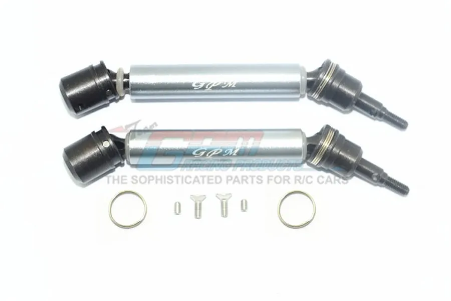 GPM Grey Silver Steel &amp;amp; Aluminium Front or Rear Universal CVD Drive Shafts 2Pcs image 65347