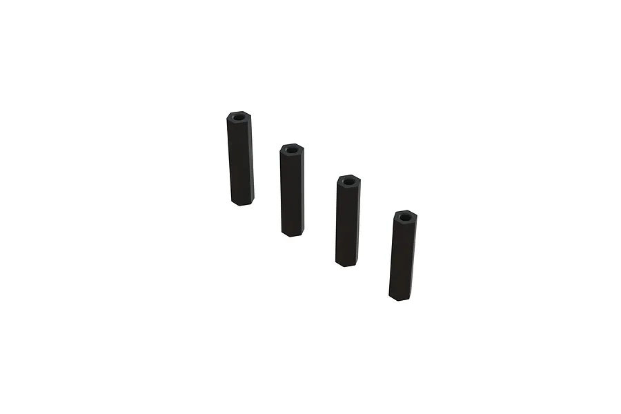ARRMA Black Aluminium Servo Mount Posts 4Pcs image 65377