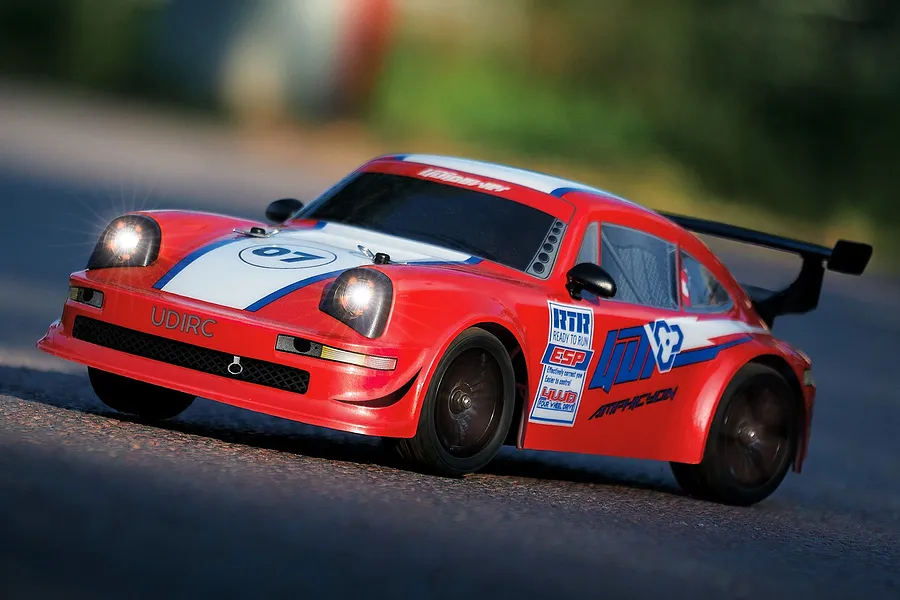 UDI Amphicyon RC Drift Car Electric Brushless 4WD 1/16 Scale RTR - Red image 65406