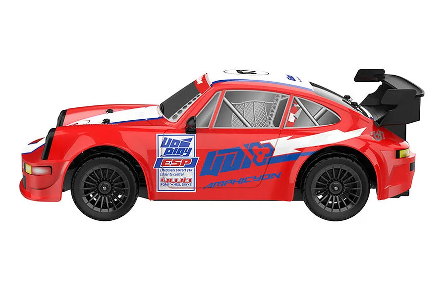 UDI Amphicyon RC Drift Car Electric 4WD 1/16 Scale RTR - Red image 65408