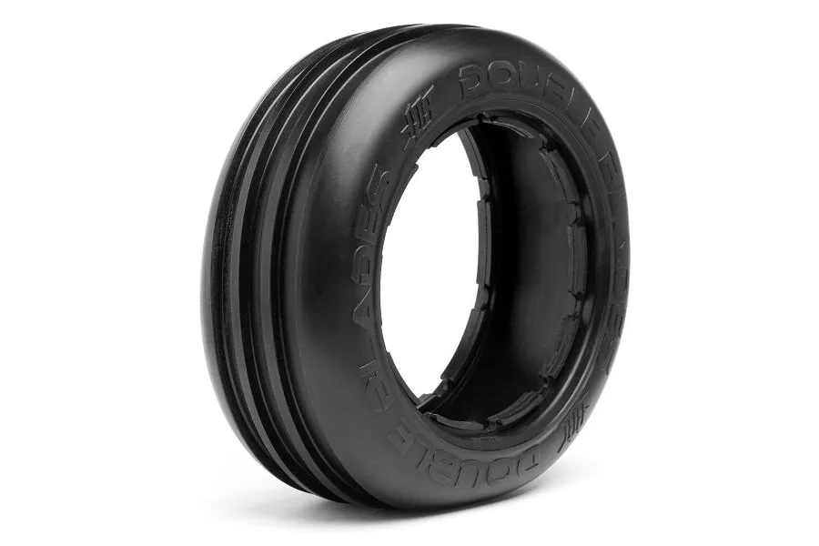 HPI 4.7/5.5&amp;quot; Baja 5T/5SC Front Double Blades (White Compound) Tyres 2Pcs image 65424