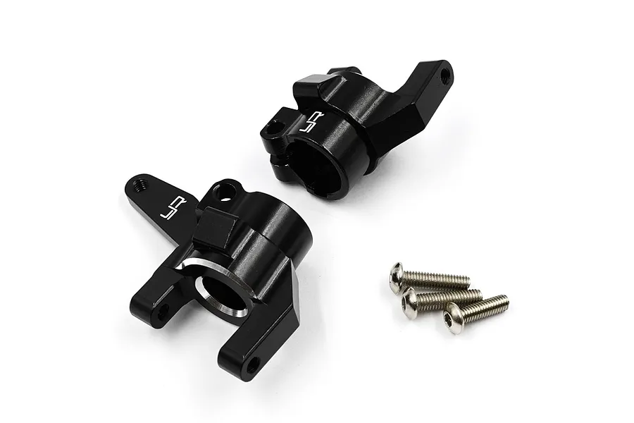 Yeah Racing 1/10 Axial SCX10 Early Ford Bronco Black Aluminium Steering Hubs image 65468