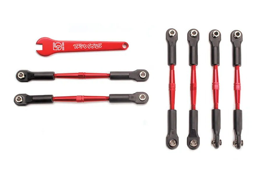Traxxas Red Aluminium Turnbuckles Set 6Pcs image 65502
