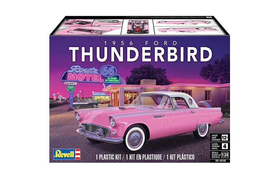 Revell 1/24 1956 Ford Thunderbird Plastic Model Kit image 65509