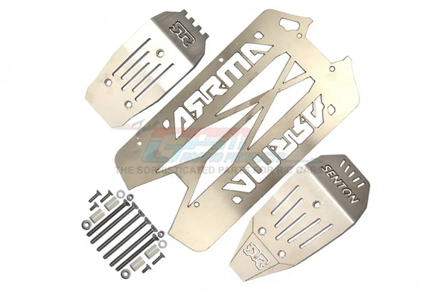 GPM Stainless Steel Chassis Skid Plate Set - Hollow Version image 65526